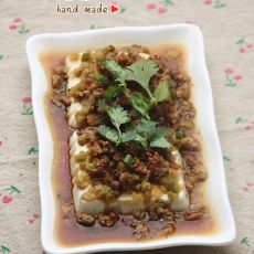 榨菜肉末蒸豆腐的做法 榨菜肉末蒸豆腐的做法