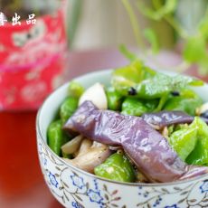 青椒炒茄子的做法