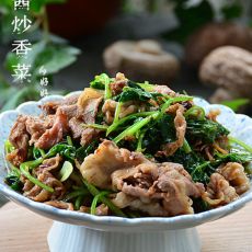 羊肉酱炒香菜的做法 羊肉酱炒香菜的做法