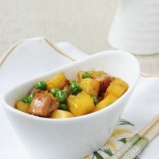豌豆菠萝鸡丁的做法 豌豆菠萝鸡丁的做法