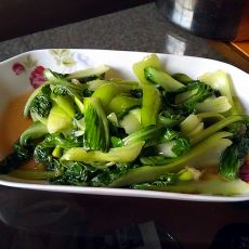 素炒油菜的做法