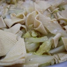 白菜炒干豆腐的做法