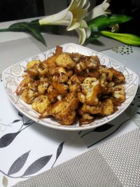 干煸香菇酱花菜的做法