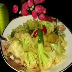 干煸菜花的做法