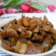 孜然洋葱炒鸡杂的做法