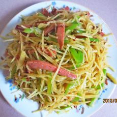 炝拌土豆丝的做法 炝拌土豆丝的做法