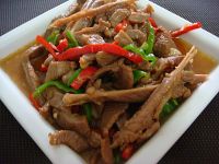 辣炒火鸡肉丝的做法