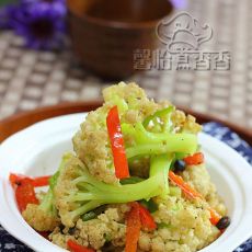 小炒菜花的做法 小炒菜花的做法