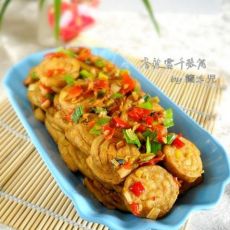 香辣霉千张筒的做法 香辣霉千张筒的做法