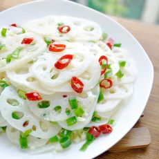 响油葱香藕片的做法