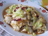 麻辣圆白菜的做法