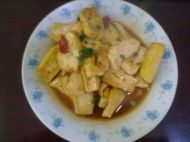 小葱豆瓣酱煎豆腐的做法