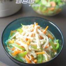 素食小菜也美味—素炒三丝的做法 素食小菜也美味—素炒三丝的做法