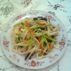 杏鲍菇炒三丝的做法 杏鲍菇炒三丝的做法