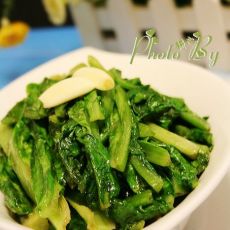 虾酱炒油麦菜的做法