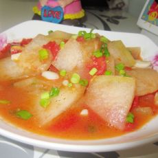 番茄炒冬瓜的做法