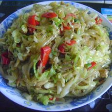 甘蓝炒粉的做法 甘蓝炒粉的做法