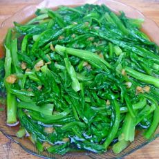 蒜爆油唛菜的做法