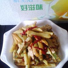 干煸双条的做法 干煸双条的做法