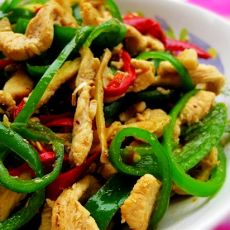 双椒炒肉丝的做法 双椒炒肉丝的做法