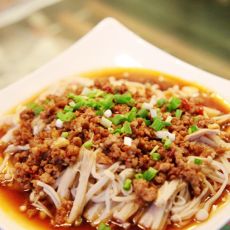 蒜蓉肉末蒸金针菇的做法