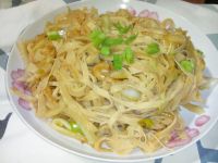 白菜炒豆皮的做法