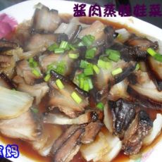 酱肉蒸娃娃菜的做法