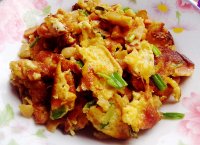 姜菜菜脯煎蛋的做法