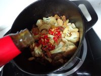 干锅花菜的做法