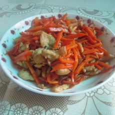 鸡胸肉炒胡萝卜的做法 鸡胸肉炒胡萝卜的做法