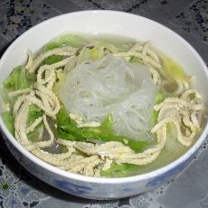 豆腐丝白菜粉丝汤的做法 豆腐丝白菜粉丝汤的做法