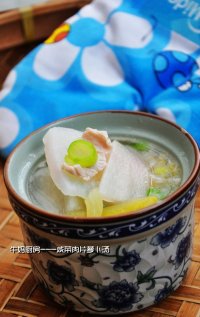 咸菜肉片萝卜汤的做法