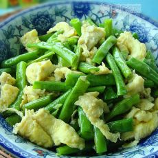 豆角炒蛋的做法