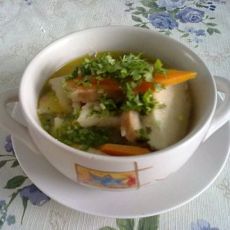 鸡汤烩锅饼的做法
