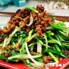 肉末银牙炒韭菜的做法 肉末银牙炒韭菜的做法