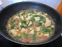 肉末烩豆腐的做法