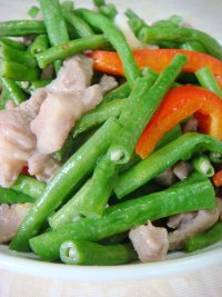 肉丝炒豆角的做法