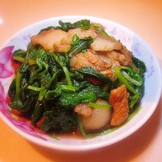 白菜苗炒肉片的做法 白菜苗炒肉片的做法