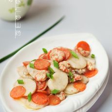北极虾仁炒山药的做法 北极虾仁炒山药的做法