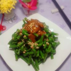 麻酱豇豆结的做法