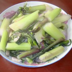 清炒红菜苔的做法