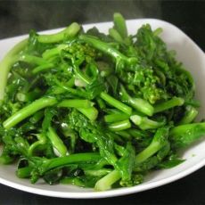 清炒白菜苔的做法
