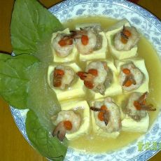 鲜虾酿豆腐的做法 鲜虾酿豆腐的做法