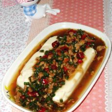 肉末豇豆卤汁豆腐的做法 肉末豇豆卤汁豆腐的做法