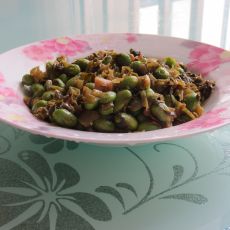 咸菜毛豆笋丝的做法