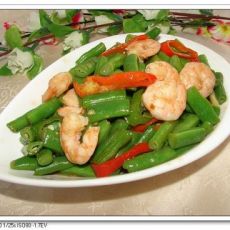 虾仁烩四季豆的做法 虾仁烩四季豆的做法