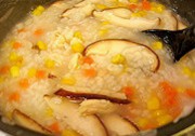 香菇鸡肉粥的做法