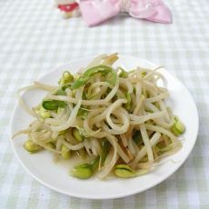 清炒豆芽的做法