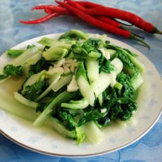孕妈妈的家常饮食--清炒小白菜的做法