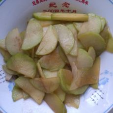 清炒北瓜片的做法 清炒北瓜片的做法